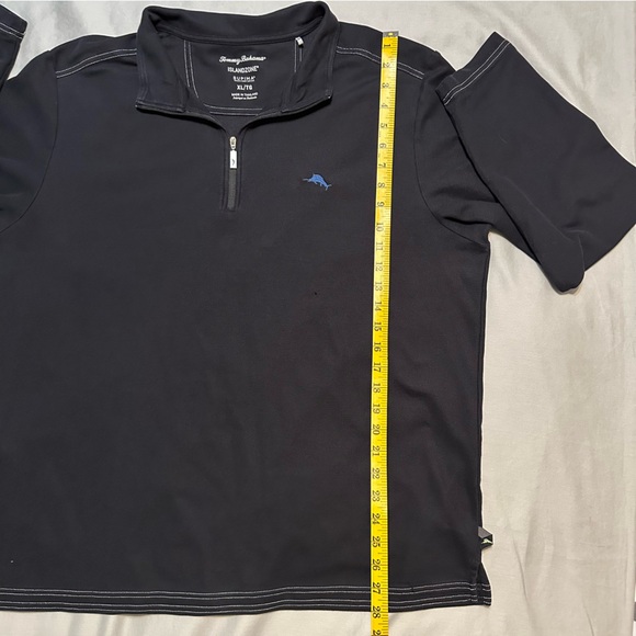 Tommy Bahama IslandZone Black Quarter Zip Pullover Supima Cotton XL Longsleeve - Picture 13 of 15